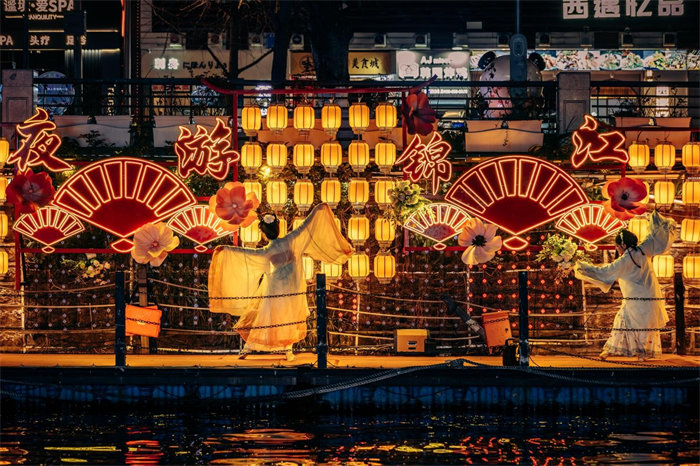 夜游锦江。成都文旅集团供图