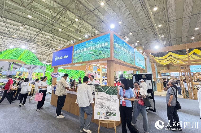 第十四届四川茶博会现场。人民网记者 朱虹摄