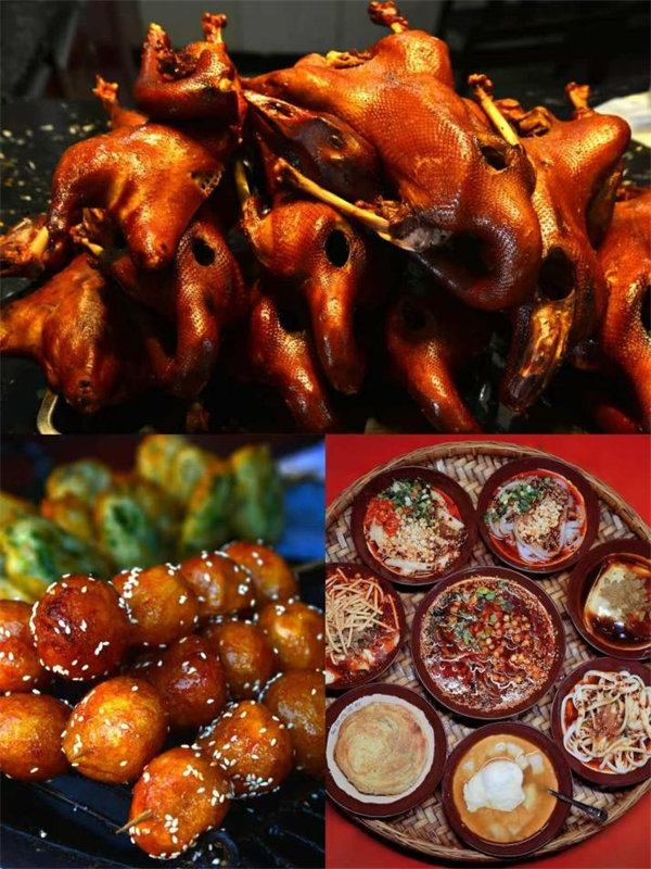洛带古镇美食。成都残联供图
