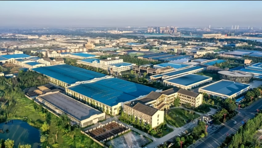 眉山”中国泡菜城“园区局部俯瞰图。采访企业供图