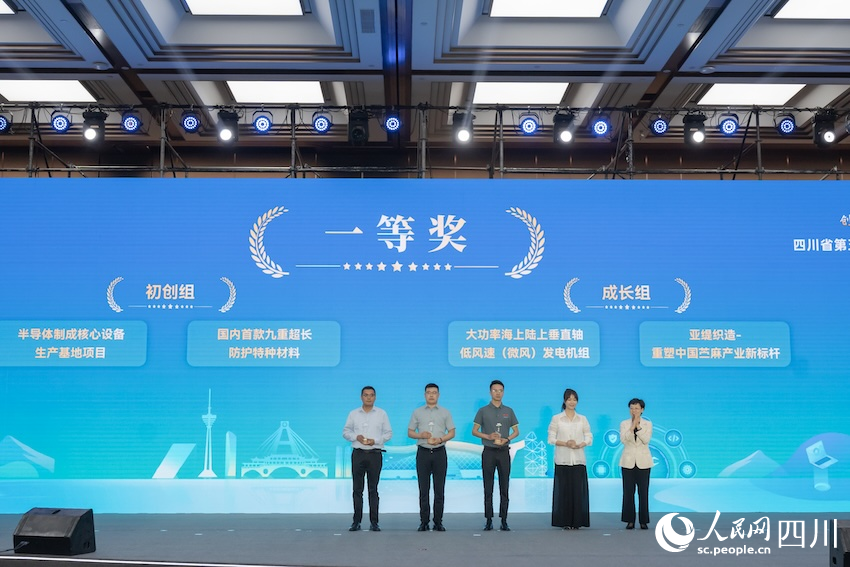 四川省第五屆“天府杯”創業大賽一等獎獲得者。蘇鶴攝