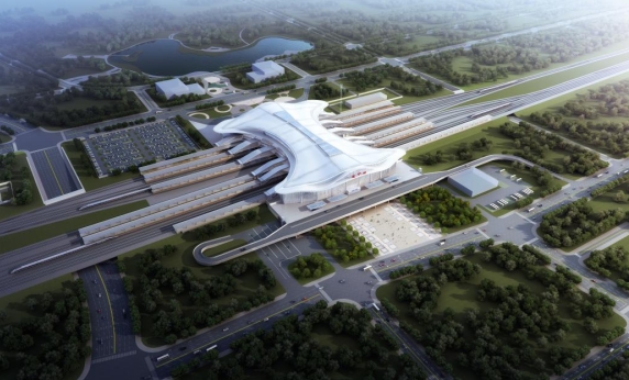 遂宁站设计图。中铁建工集团供图