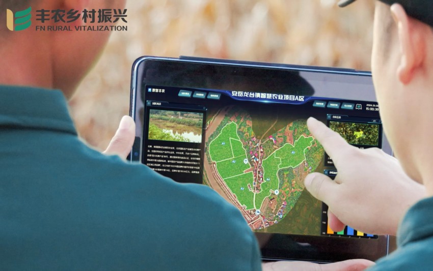 数智丰农平台操作演示。丰农控股供图