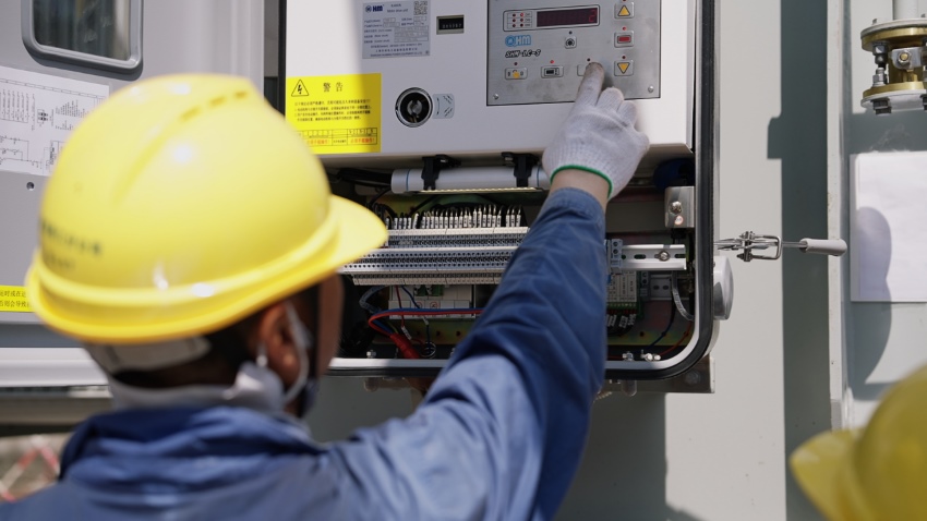 雁江電網升級工程施工全景。資陽市委宣傳部供圖