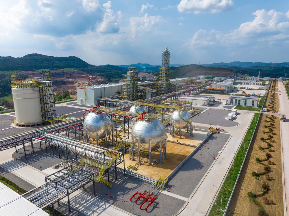 西南油氣田公司鹽亭天然氣處理廠。西南油氣田公司供圖