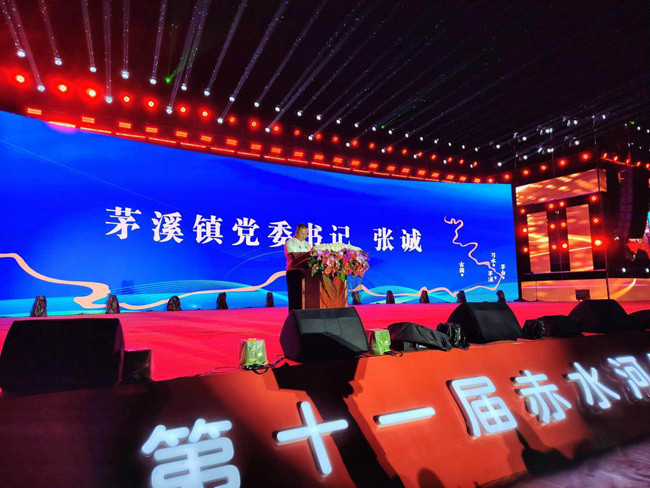 茅溪鎮黨委書記張誠發言。主辦方供圖
