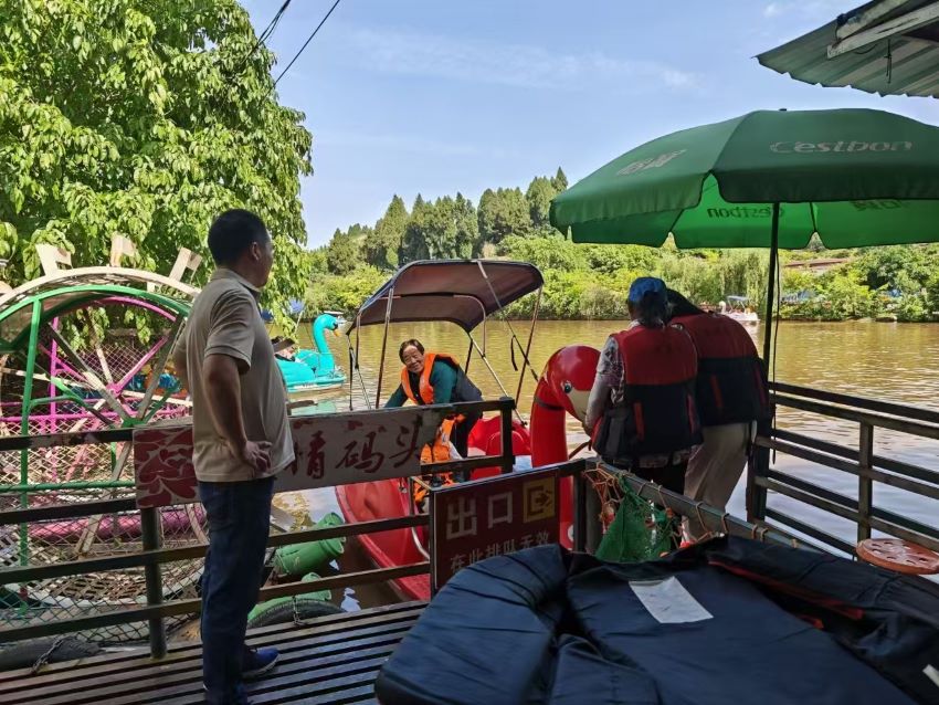 文旅安全檢查。安岳縣文廣旅局供圖
