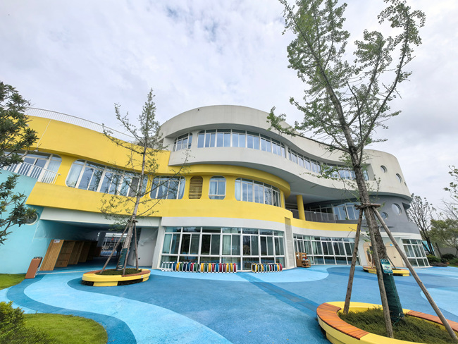 四川师范大学附属生物城幼儿园。双流区委宣传部供图