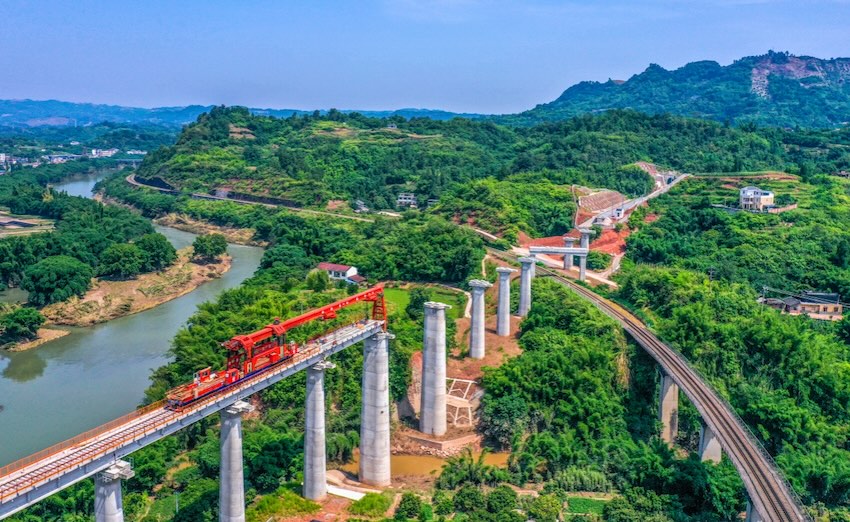 项目建设现场。蜀道集团供图
