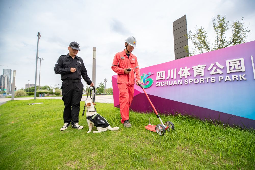 燃氣巡檢“搭檔”為世運會保供護航。高雋淞攝