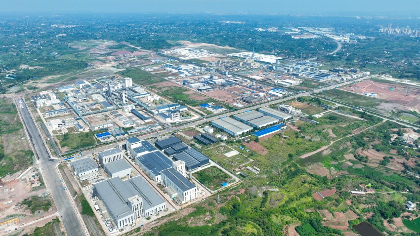 自贡川南新材料化工园区。自贡市委宣传部供图