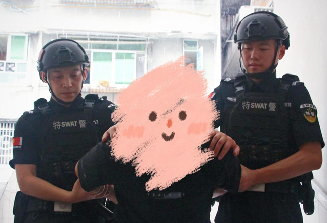 特警抓获犯罪嫌疑人。安岳县公安局供图