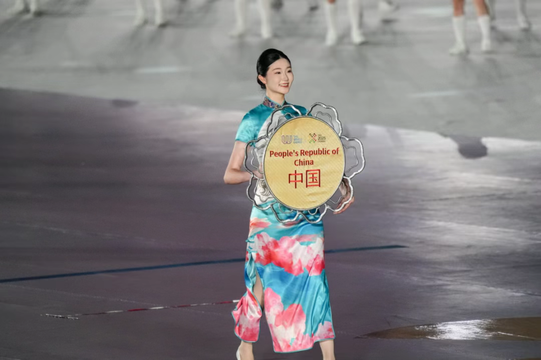 2025年成都世运会开幕式指示牌。成都世运会开闭幕式导演组供图