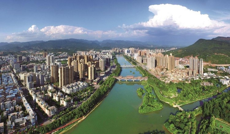 “两江四岸”。广元市住房和城乡建设局供图