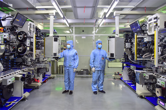 长虹新能源5G工厂,全连接数字工厂赋能全过程精细化管理。长虹供图