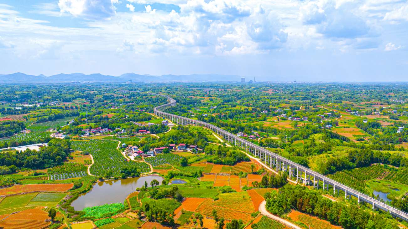 毗河供水一期工程建設的蔣銅渡槽。都發中心供圖