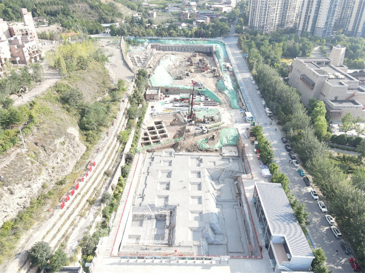 高原病防治研究基地(阿坝)施工区俯瞰图。杨李供图