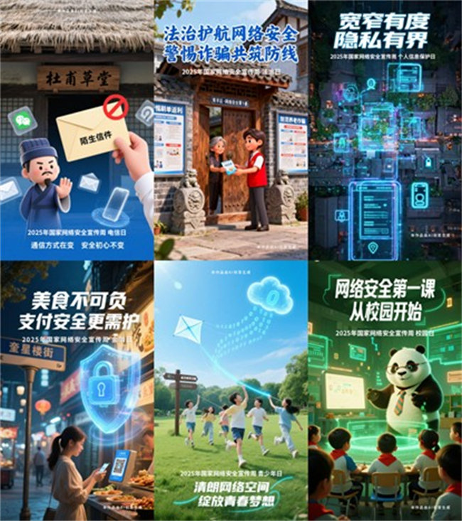 青羊区线上推出融合网络安全、网络举报等内容的活动。主办方供图