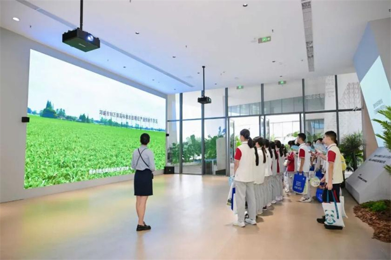 同學們了解生物技術。主辦方供圖