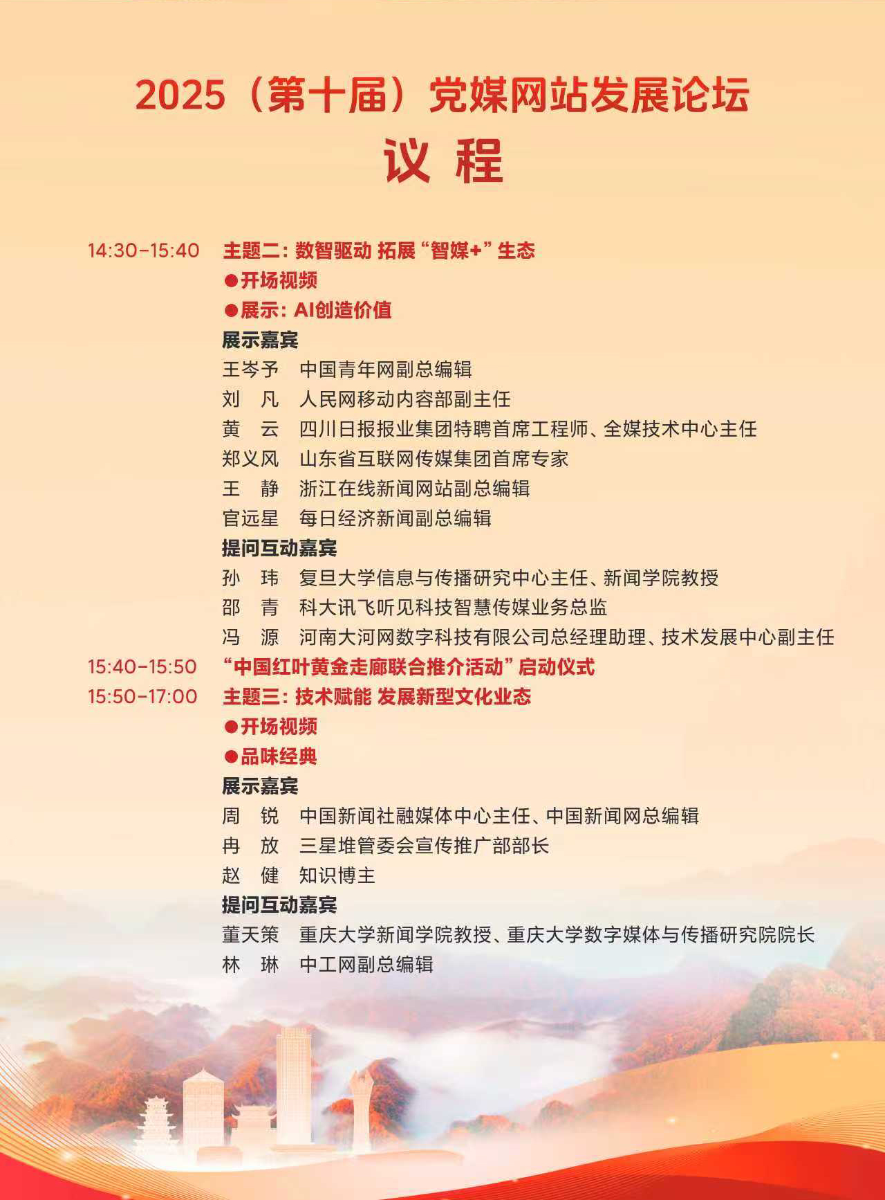 論壇議程下午