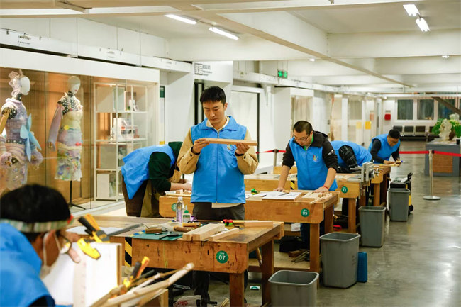 第五届工业设计职业技能竞赛家具设计师赛项四川省选拔赛现场。四川国际标榜职业学院供图