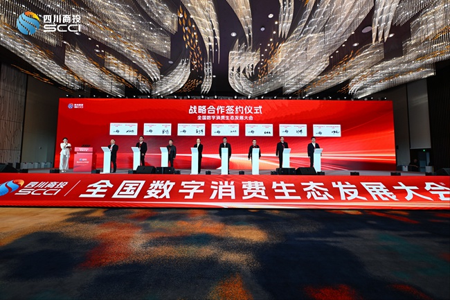全国数字消费生态发展大会签约仪式。活动主办方供图