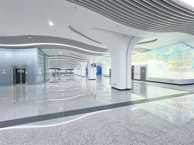 双流机场2航站楼东站。成都轨道集团供图