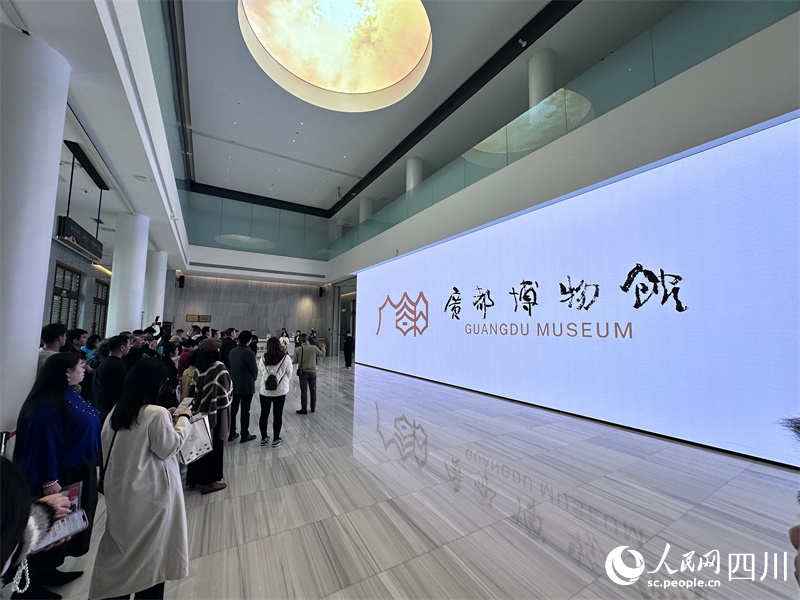 嘉賓們在廣都博物館。實習生 朱佳惠攝