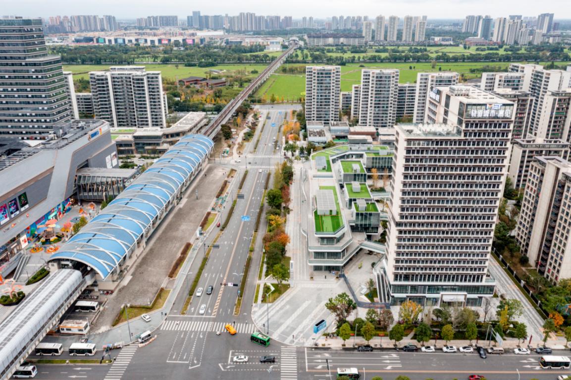 幸福橋TOD鳥瞰。成都軌道集團供圖