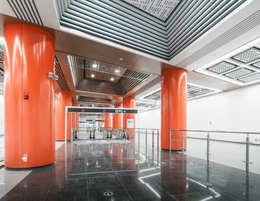 13号线一期文翁石室站。成都轨道集团供图