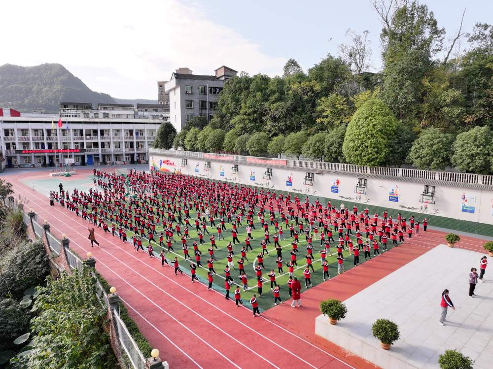 对口帮扶的广元市苍溪县元坝镇中心小学。中国石化供图