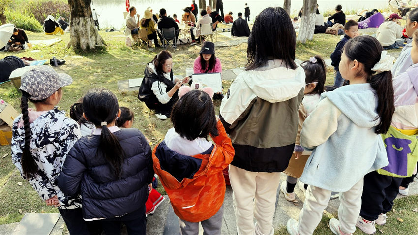 最美河湖採風行現場。彭堃攝