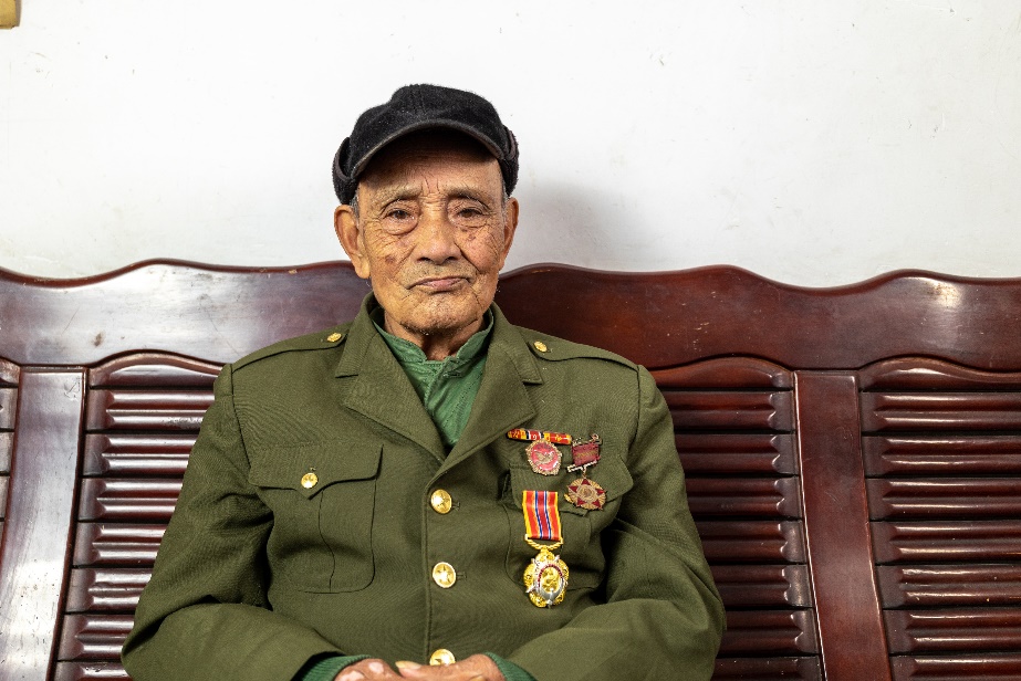 抗美援朝老兵宋紹章。自貢市退役軍人事務局供圖