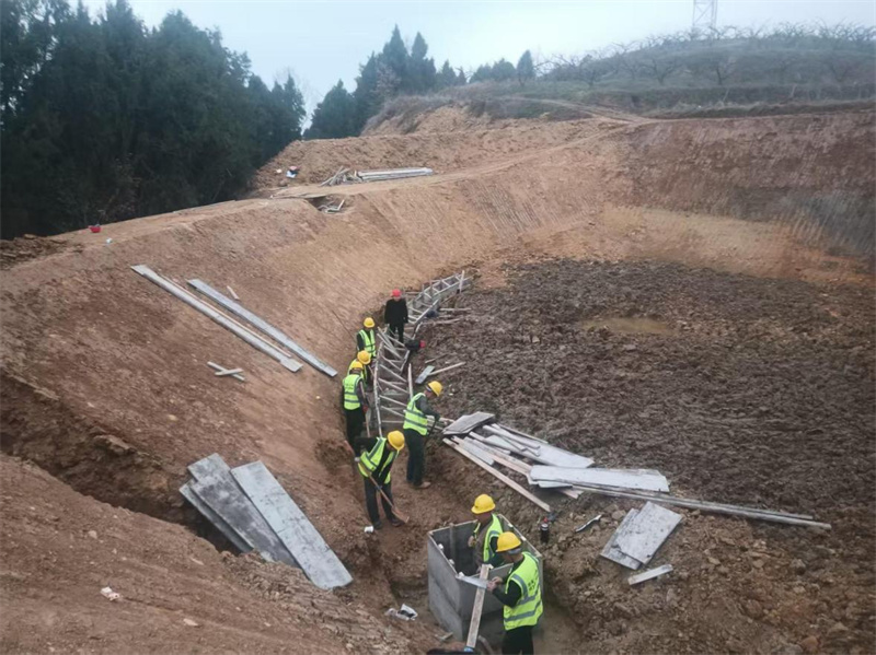 施工現場。蒼溪縣融媒體中心供圖