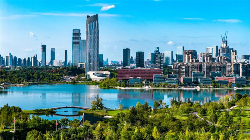 四川天府新區一角。四川天府新區融媒體中心供圖