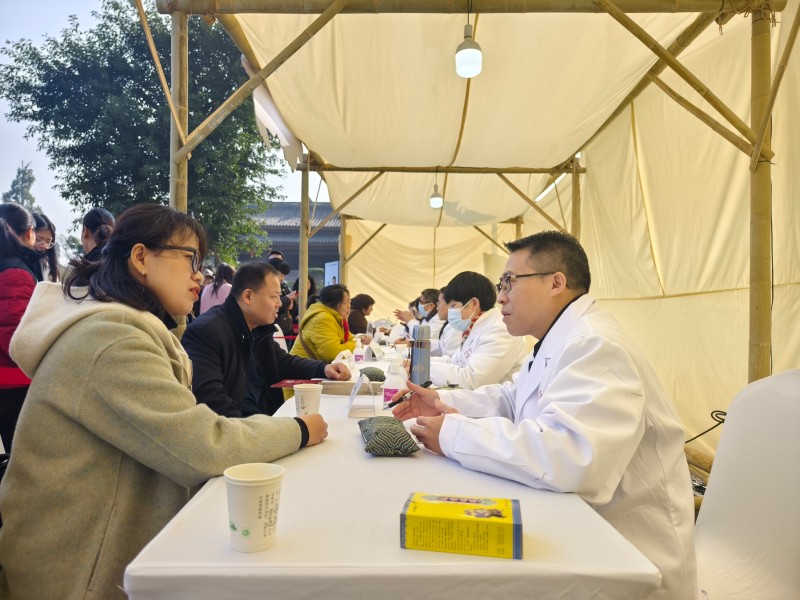 集市裡的專家義診。主辦方供圖