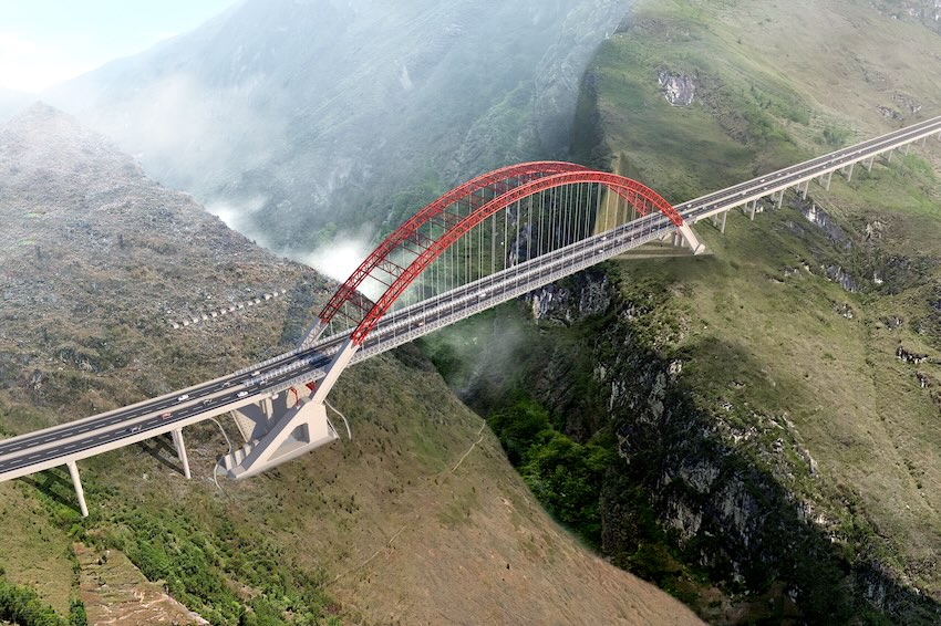 俯瞰大橋。蜀道集團供圖