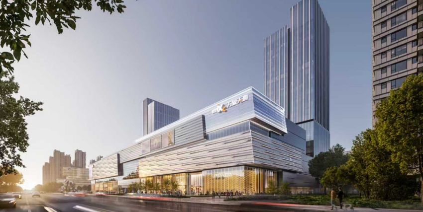 陸肖TOD龍湖湖天街外景效果圖。成都軌道集團供圖