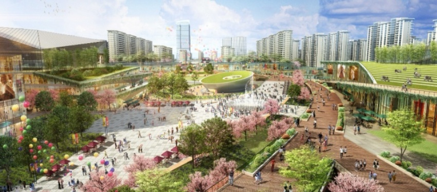 龍潭寺TOD項目效果圖。成都軌道集團供圖