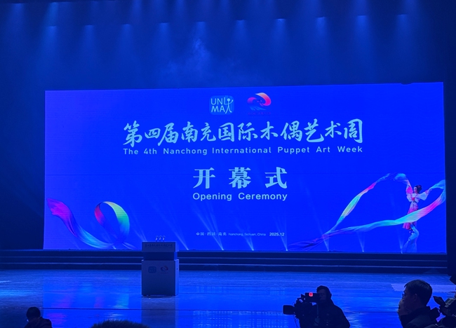 第四屆南充國際木偶藝術周開幕式現場。趙璐琪供圖