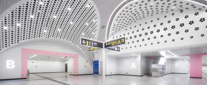 13号线一期幸福梅林站。成都轨道交通集团供图