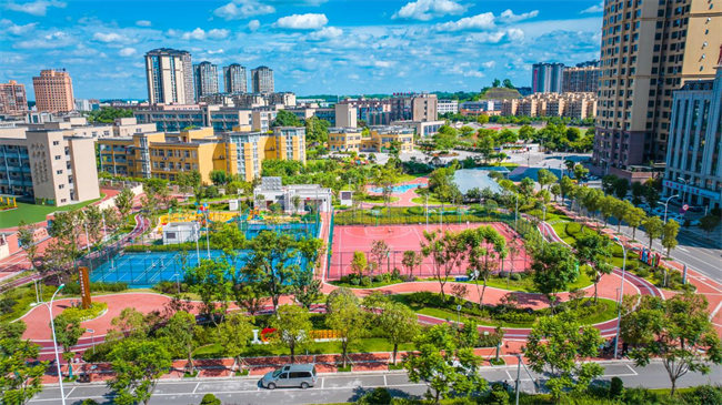青陽公園全景。張慶麟供圖