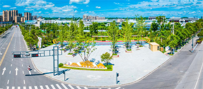 人才主題口袋公園。張慶麟供圖