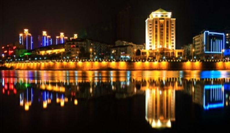 雅安雨城区夜景