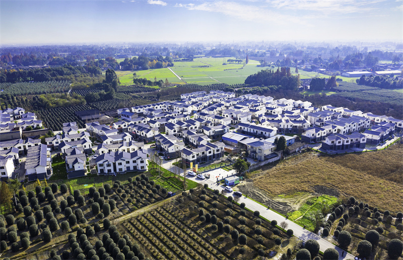 崇福村。崇州市委宣传部供图