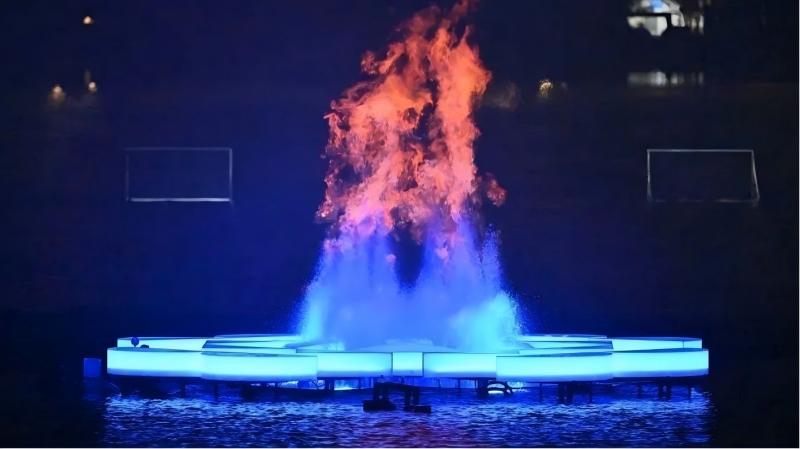 开幕式主火炬。成都市生态环境局供图