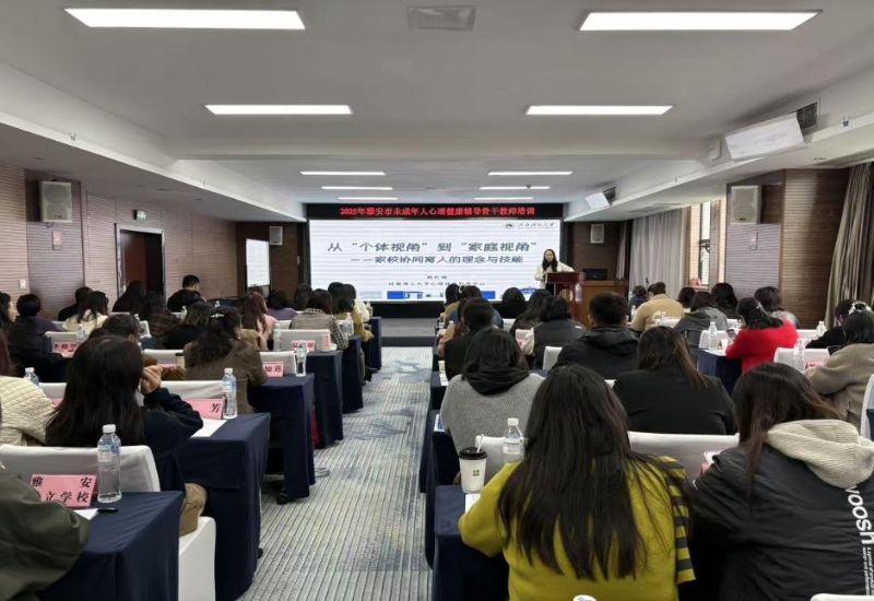 组织开展2025年雅安市未成年人心理健康辅导骨干教师培训会。雅安市精神文明办供图
