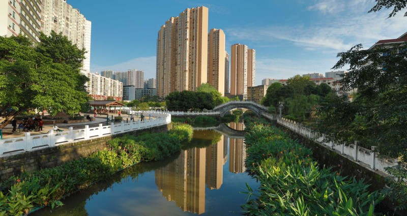 护城河今貌。陈阵锋摄