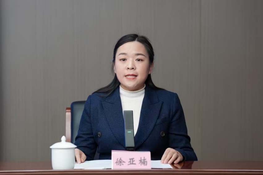 资阳市高新区党工委委员、申报服务中心主任徐亚楠。资阳市委宣传部供图
