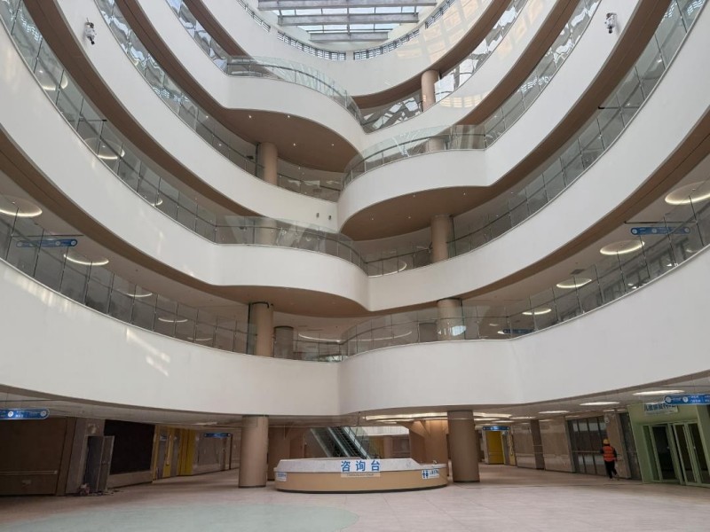 重庆医科大学附属儿童医院宜宾医院内部装修。叙州区融媒体中心供图